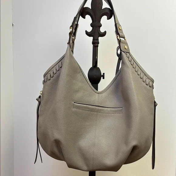 Lodis Gray Hobo Bag with Slouchy Design